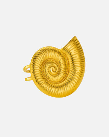 טבעת חילזון מזהב