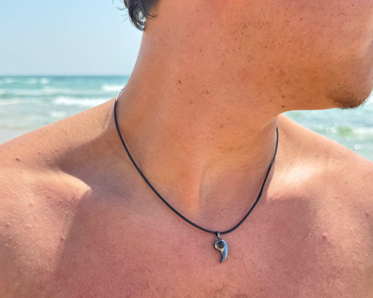 שרשרת שן עם תמונה מוצפנת