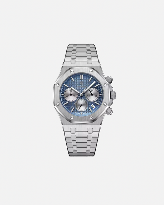 שעון לוח כחול משושה