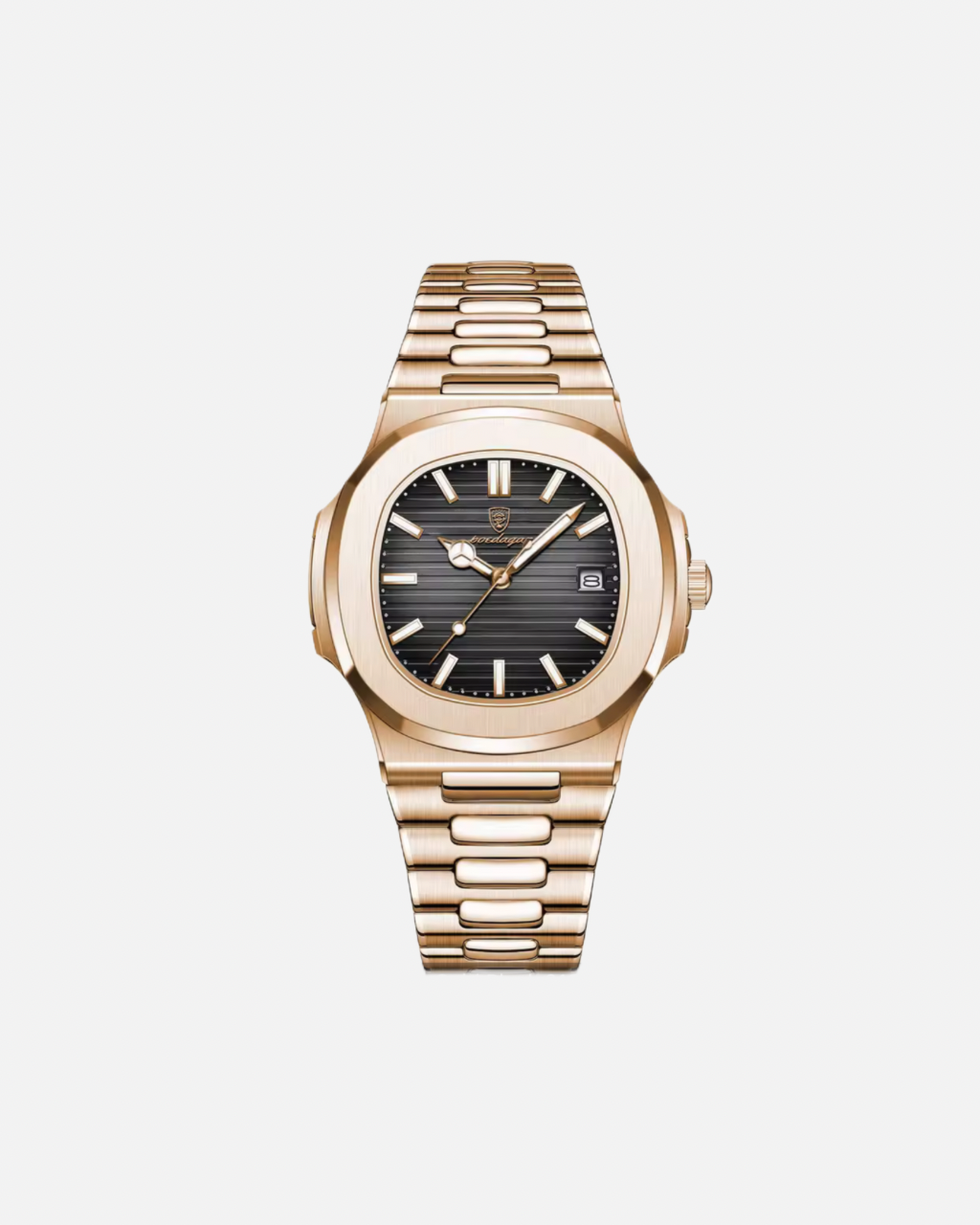 שעון לוח שחור מרובע